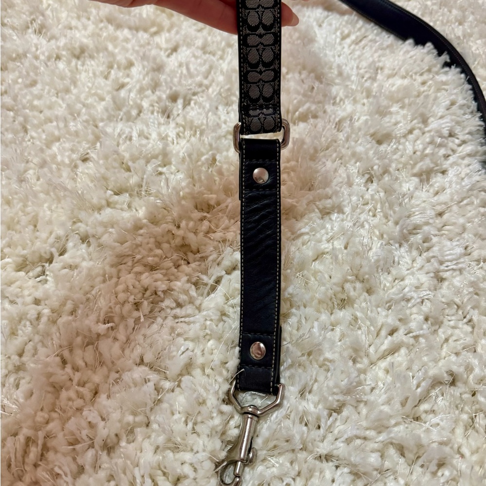 Coach Monogram Leather Dog Leash - Picture 4 of 8